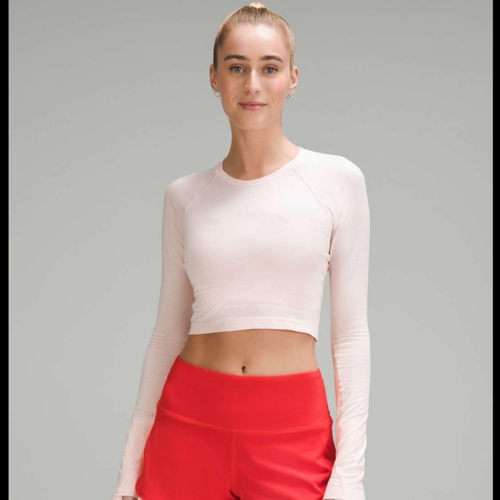 Swiftly Tech Cropped Long-Sleeve Shirt 2.0 size 4